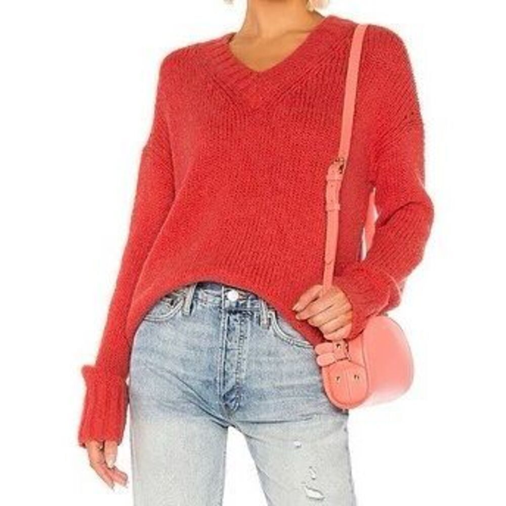 RE/DONE 90s Oversized Wool Blend V-Neck Sweater Women’s Medium